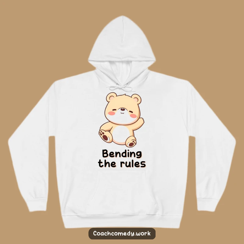 Funny Kawaii Bear Hoodie: Cozy Stretch Vibes, A Fantastic Funny Gift for Chilly Mornings!