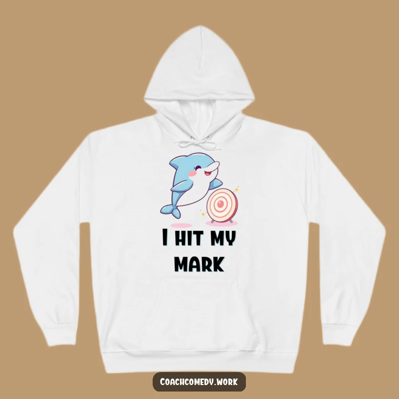 Funny Kawaii Dolphin Hoodie: Splash of Joy, A Fantastic Funny Gift for Cozy Celebrations!