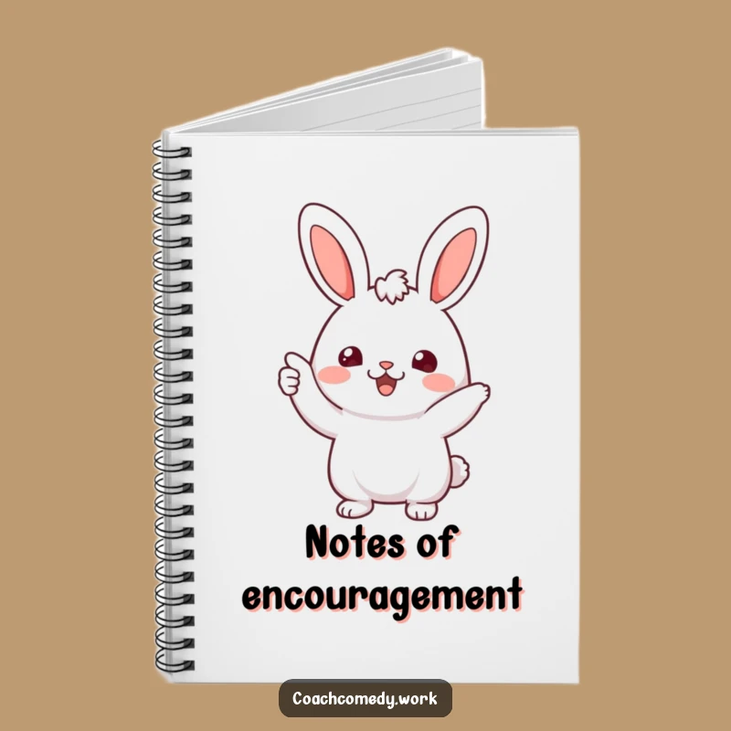 Funny Kawaii Rabbit Notebook: Cheerful Notes, Perfect Encouragement Journal Gift!