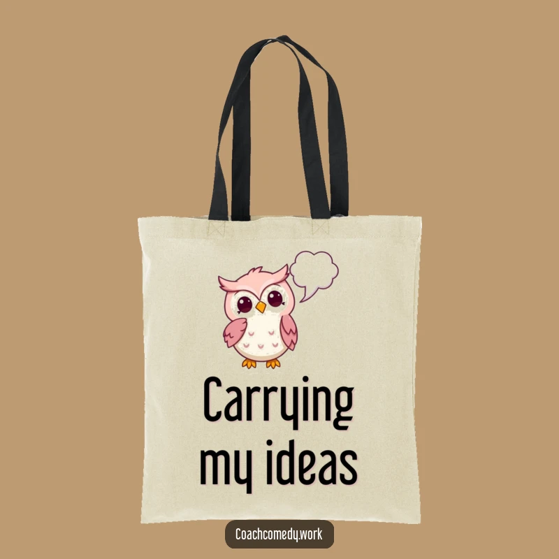 Funny Kawaii Owl Tote Bag - Thoughtful Planner Essential, Eco-Friendly Humorous Gift